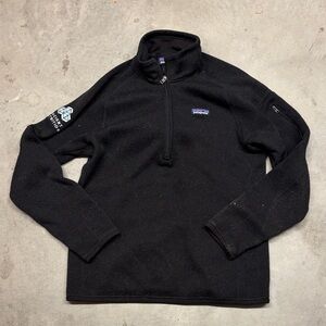 Patagonia Black Quarter-Zip Fleece Pullover